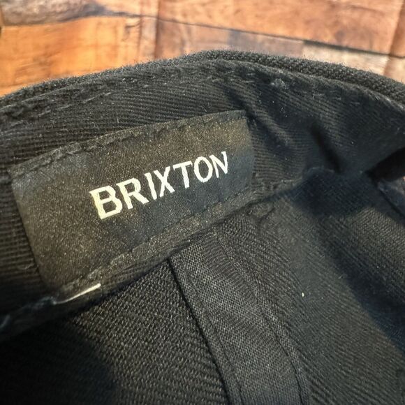 Brixton Supply Trade Mark Snapback Hat Classic Adjustable Cap Embroidered Logo - Picture 7 of 8